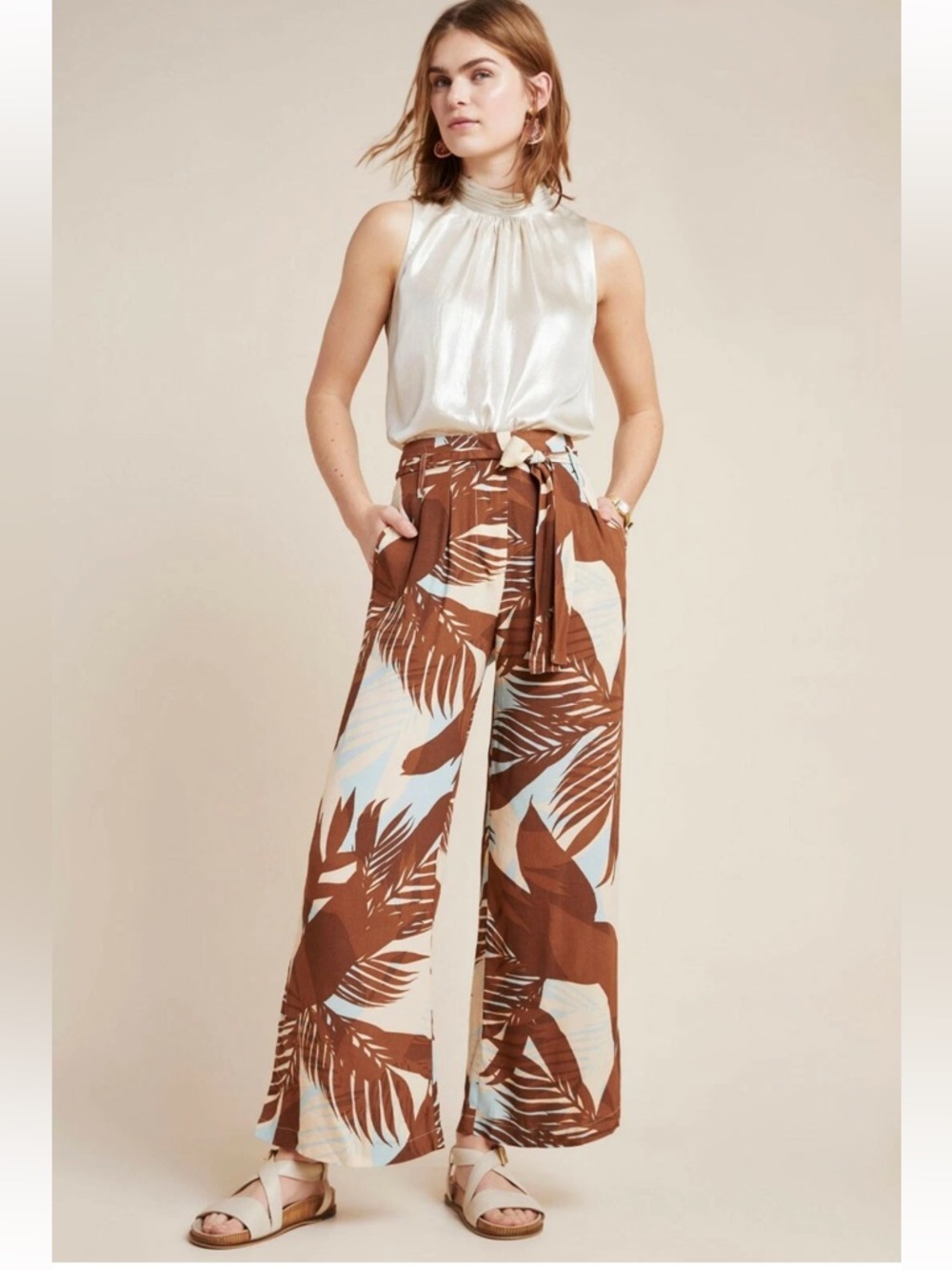 Anthropologie Paradisas Wide-Leg Pants